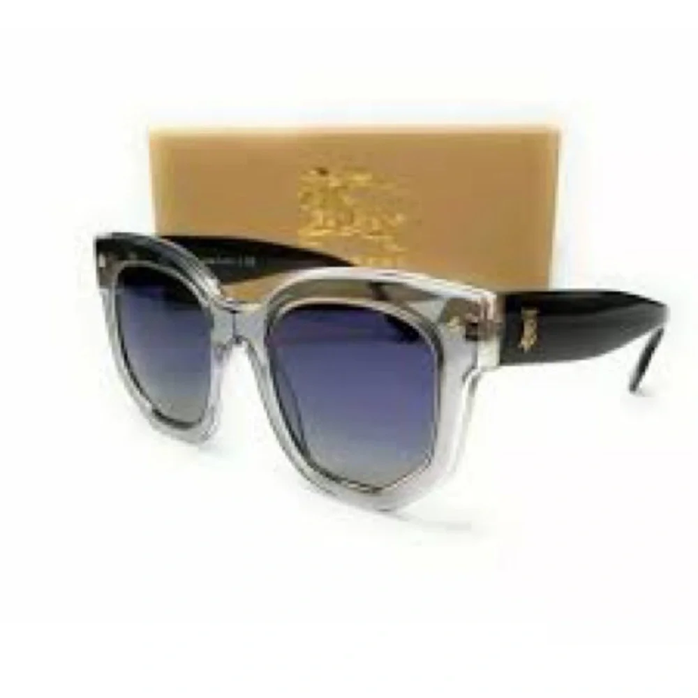Burberry Grey Transparent Stylish Grey and Gold Sunglasses - Picture 4 of 9